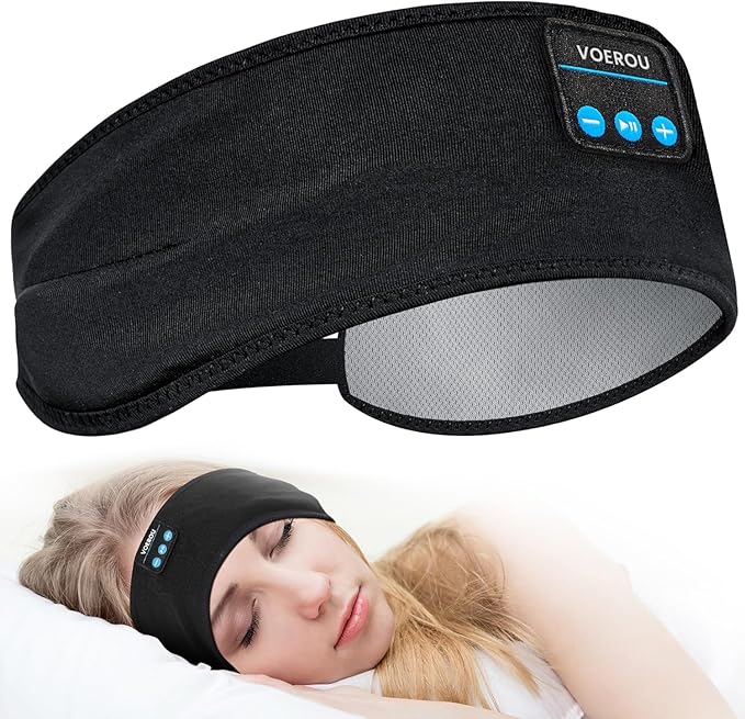 Voerou SleepFit Wireless Headband – Comfort & Sound for Sleep