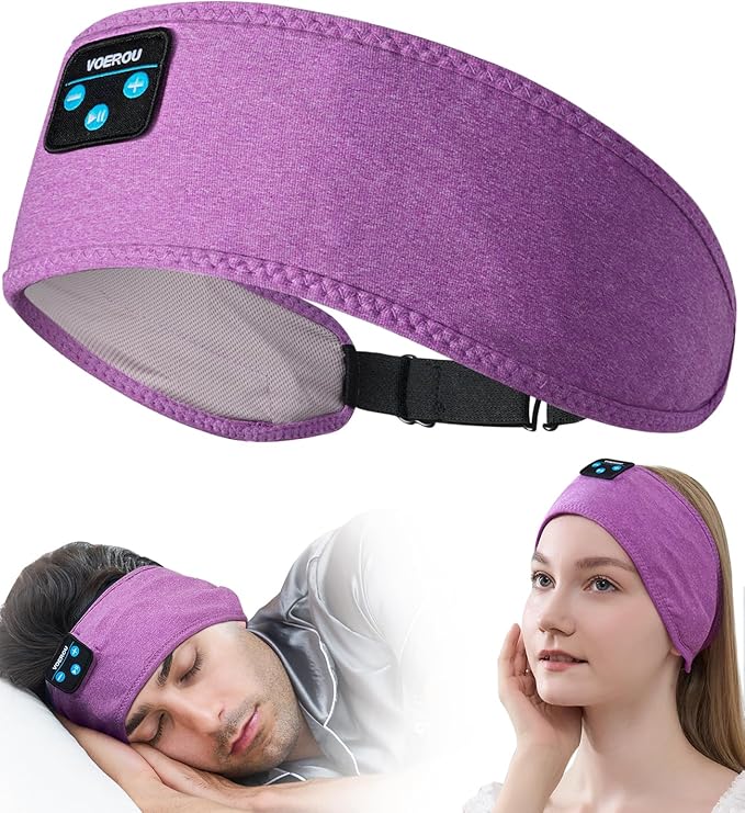 Voerou SleepFit Wireless Headband – Comfort & Sound for Sleep