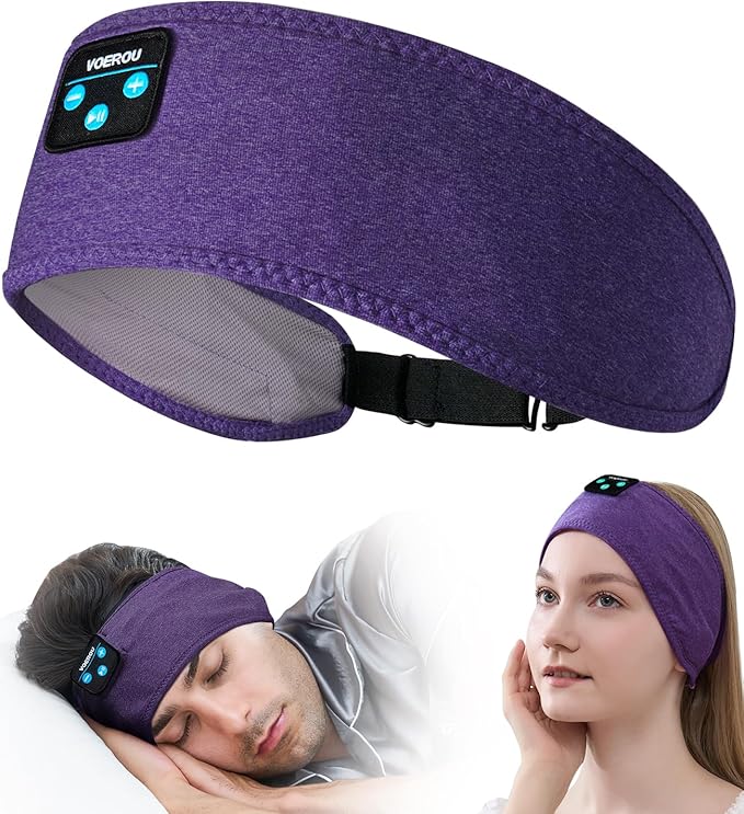 Voerou SleepFit Wireless Headband – Comfort & Sound for Sleep