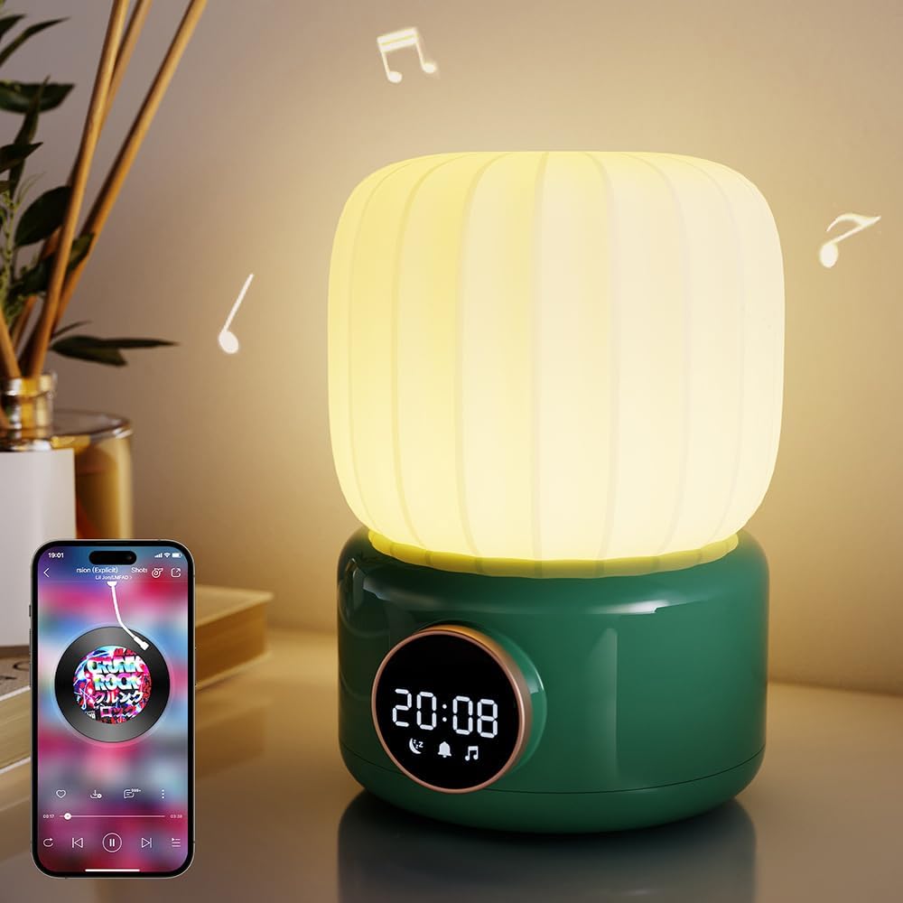 Bluetooth Speaker Cactus Lamp - Mood Light & Alarm Clock - High quality product image