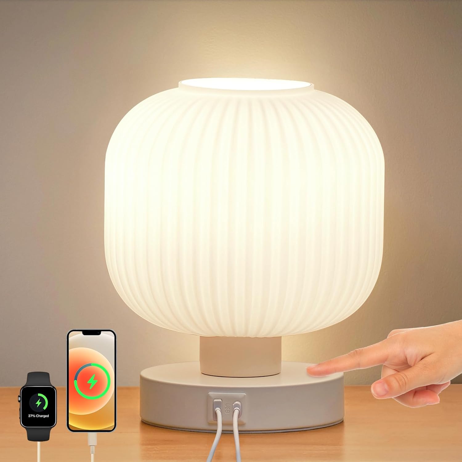 Elenhome LuxeTouch USB Table Lamp – Stylish, Smart, & Functional