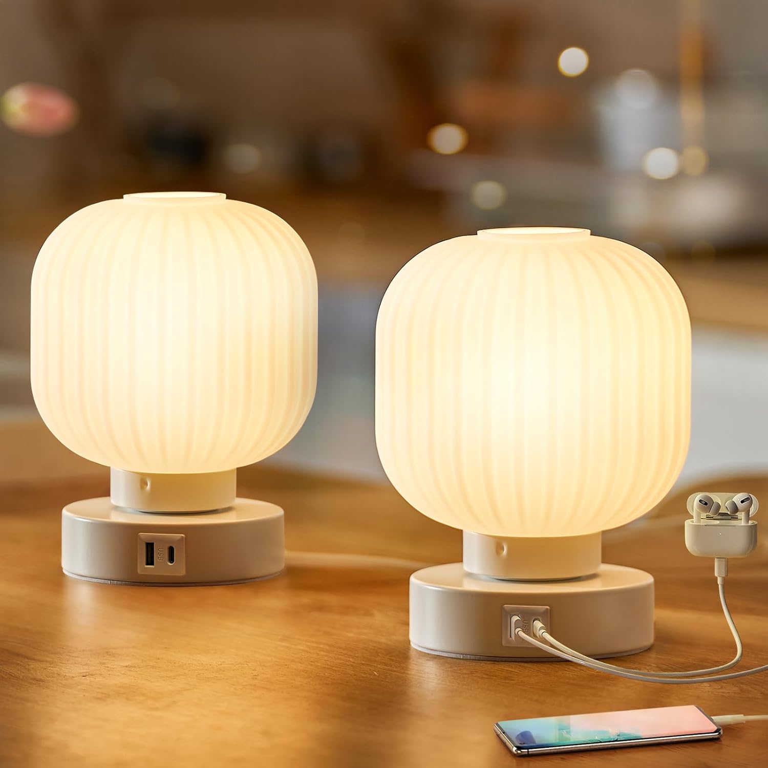 Elenhome LuxeTouch USB Table Lamp – Stylish, Smart, & Functional