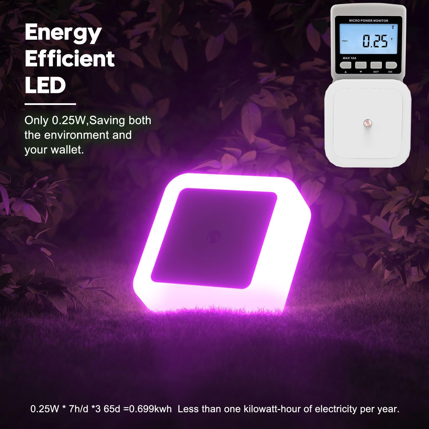 Dusk to Dawn LED Night Lights - Plug-In for Bedroom & More