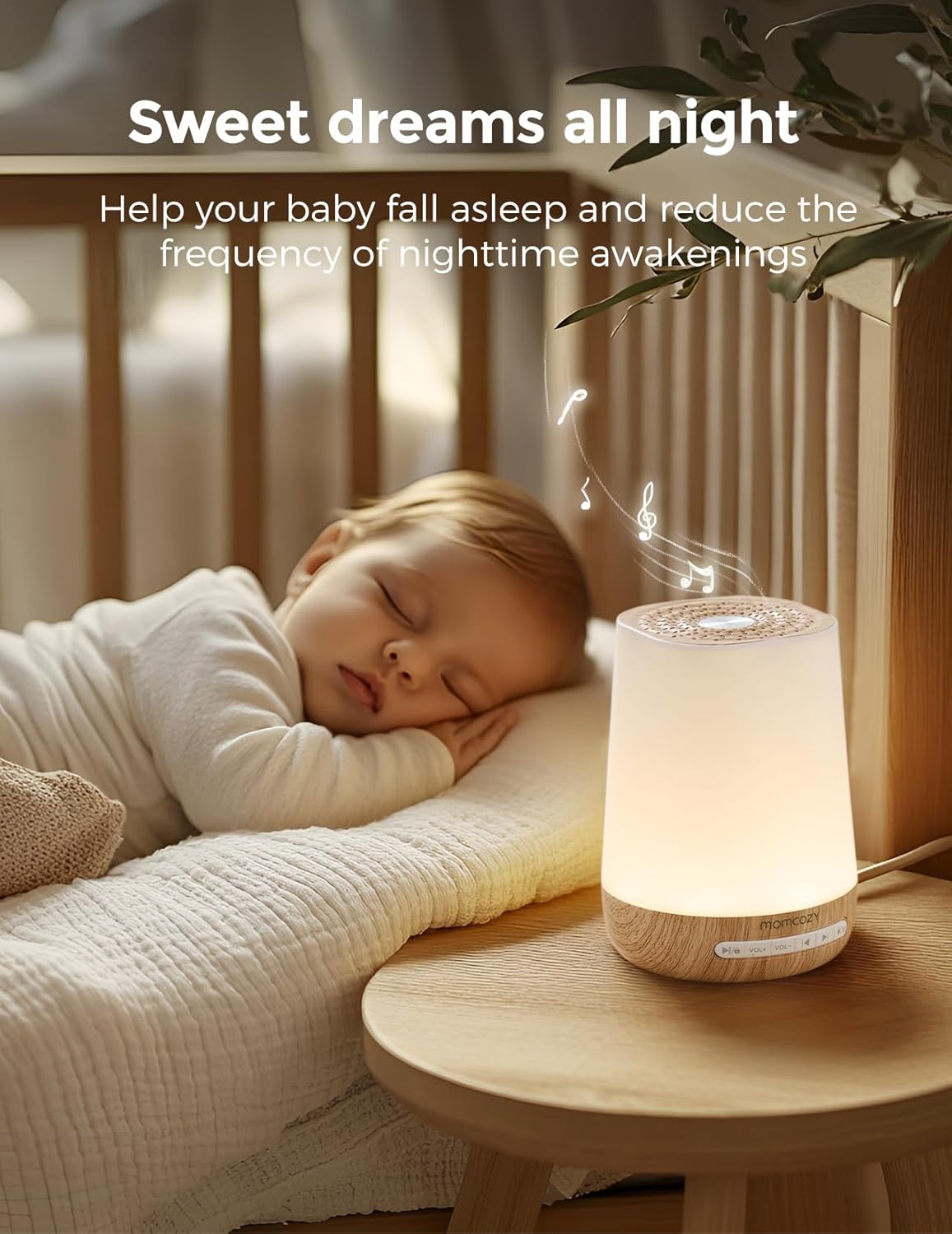 Baby Bliss White Noise Machine – Sleep Trainer & Night Light - High quality product image