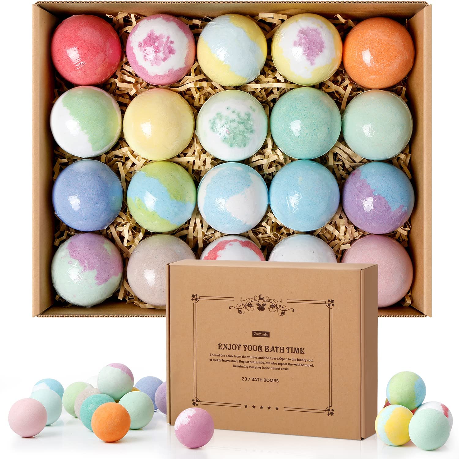 ZenBombs Natural Bath Bomb Set - Maria