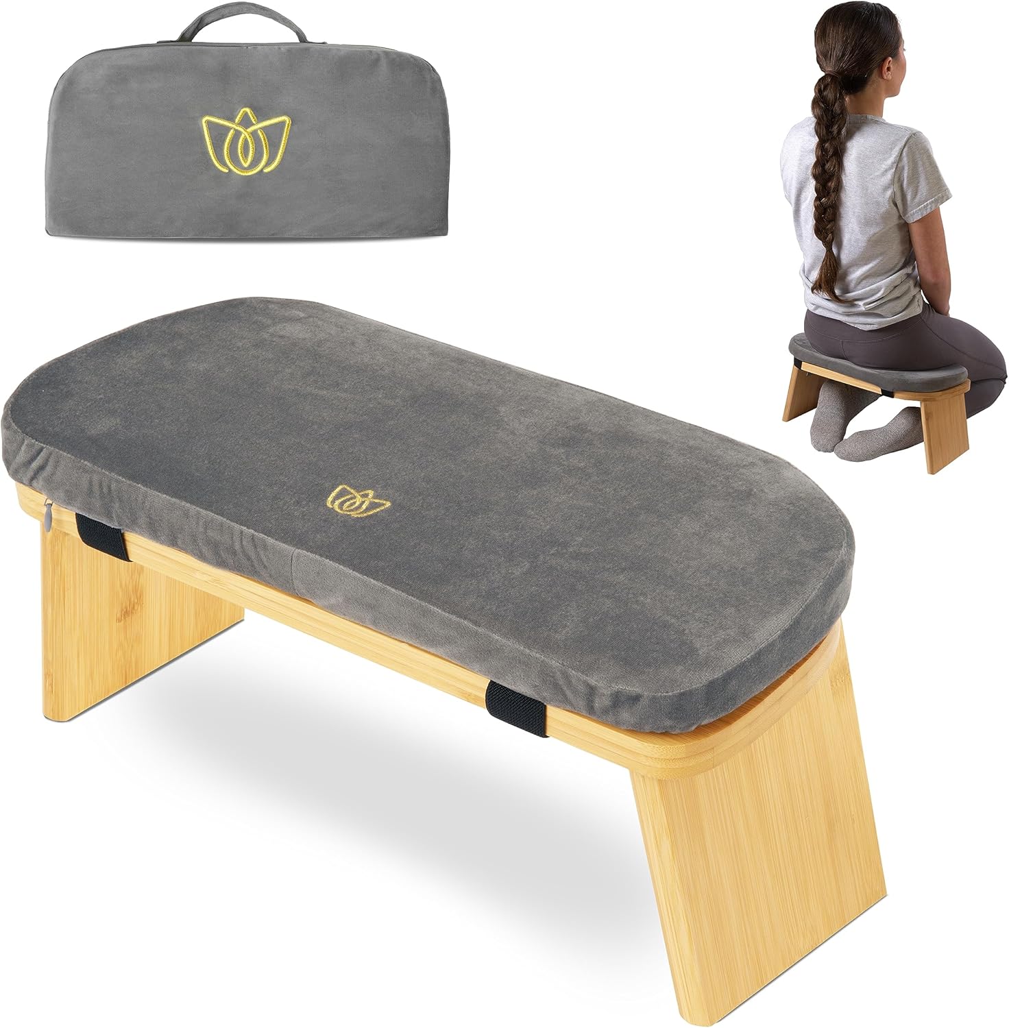 Florensi Bamboo Folding Meditation Bench