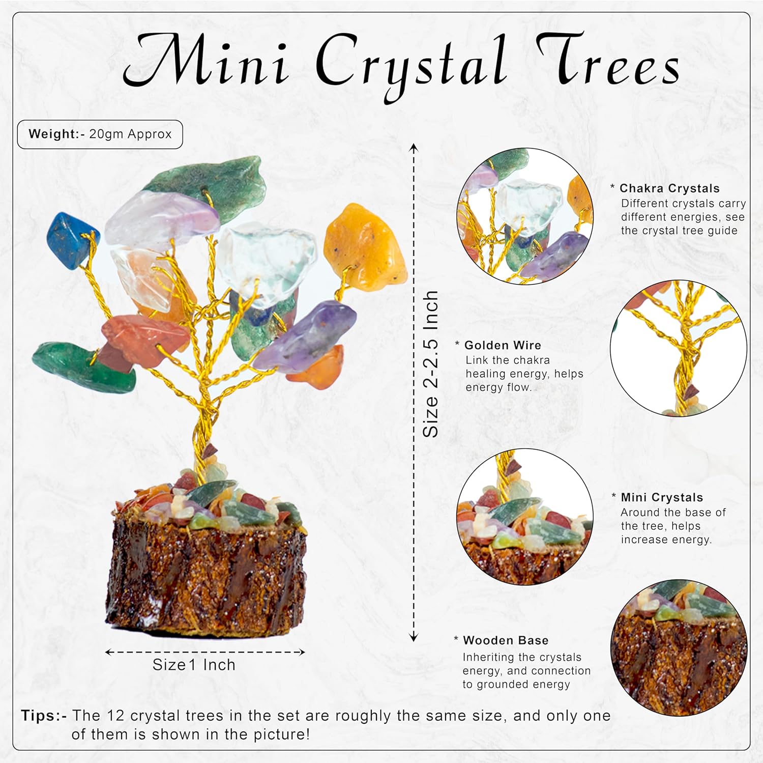 Chakra Harmony Gemstone Tree - High quality product image