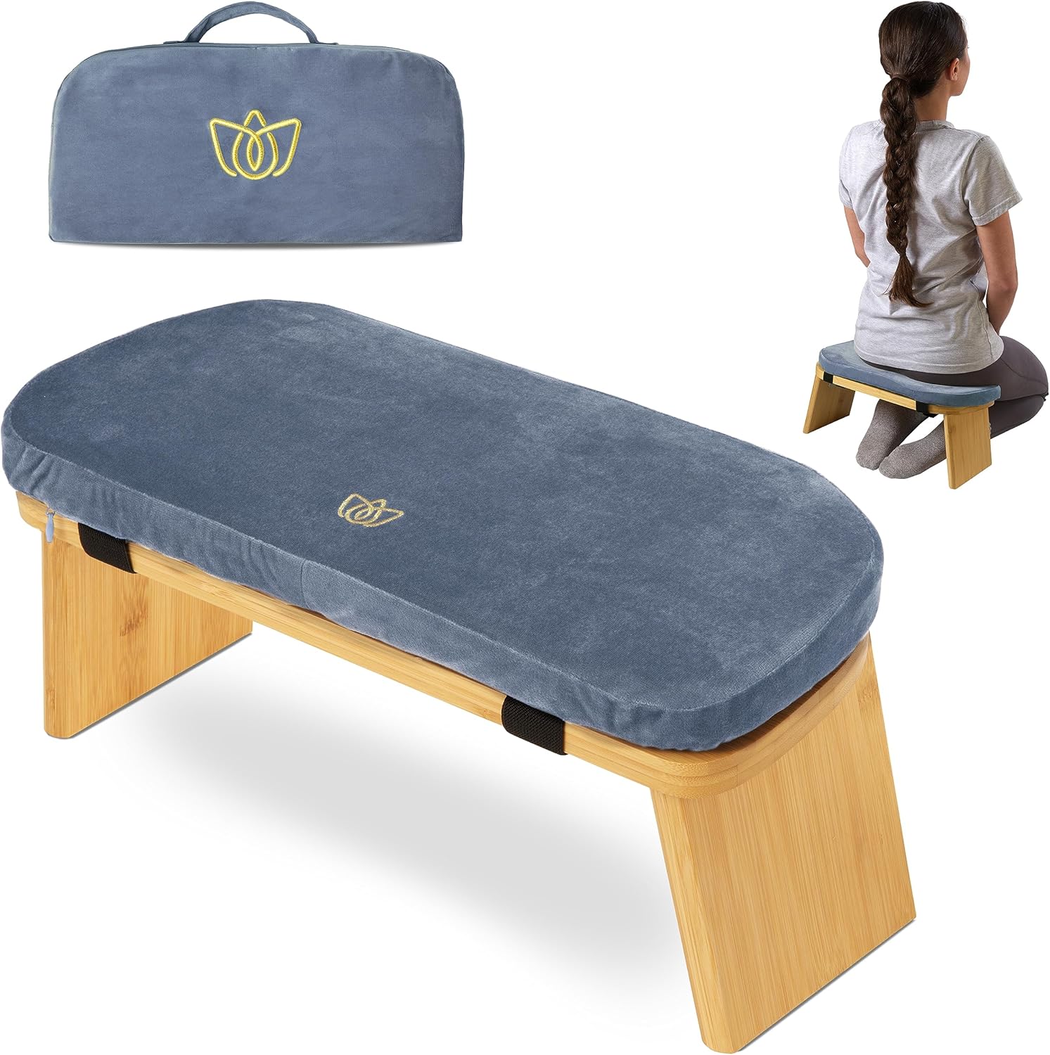 Florensi Bamboo Folding Meditation Bench