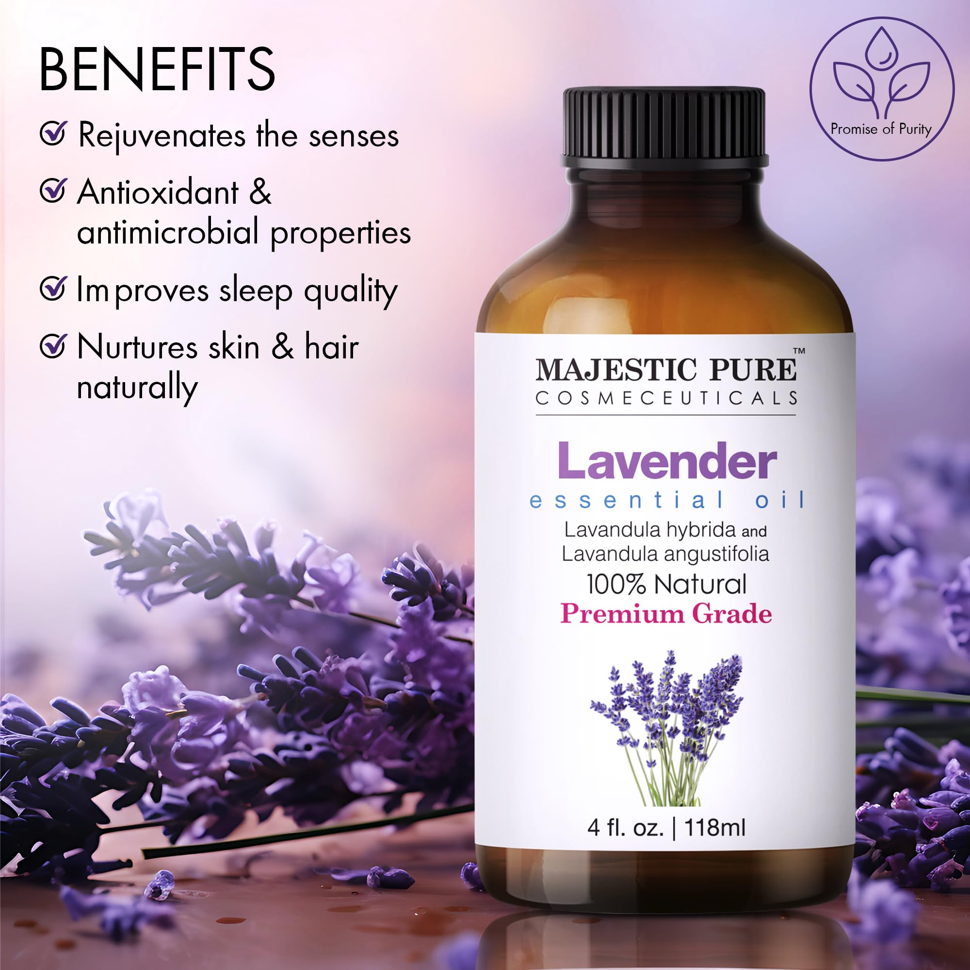 Majestic Pure Lavender Essential Oil - Aromatherapy - Maria