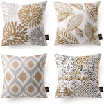 Fall Leaf Geometric Pillow Covers Set - Maria