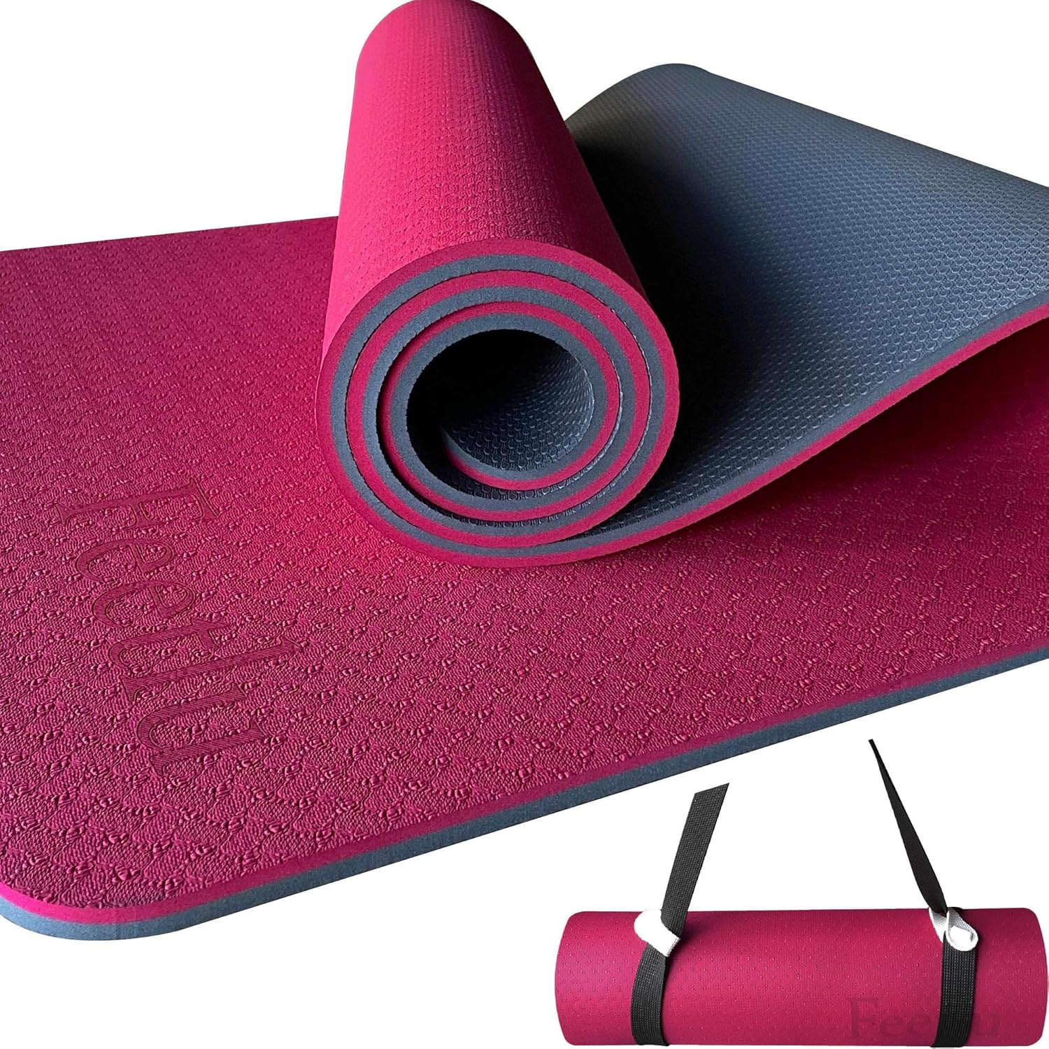 Yoga Mat with Strap for All Workouts