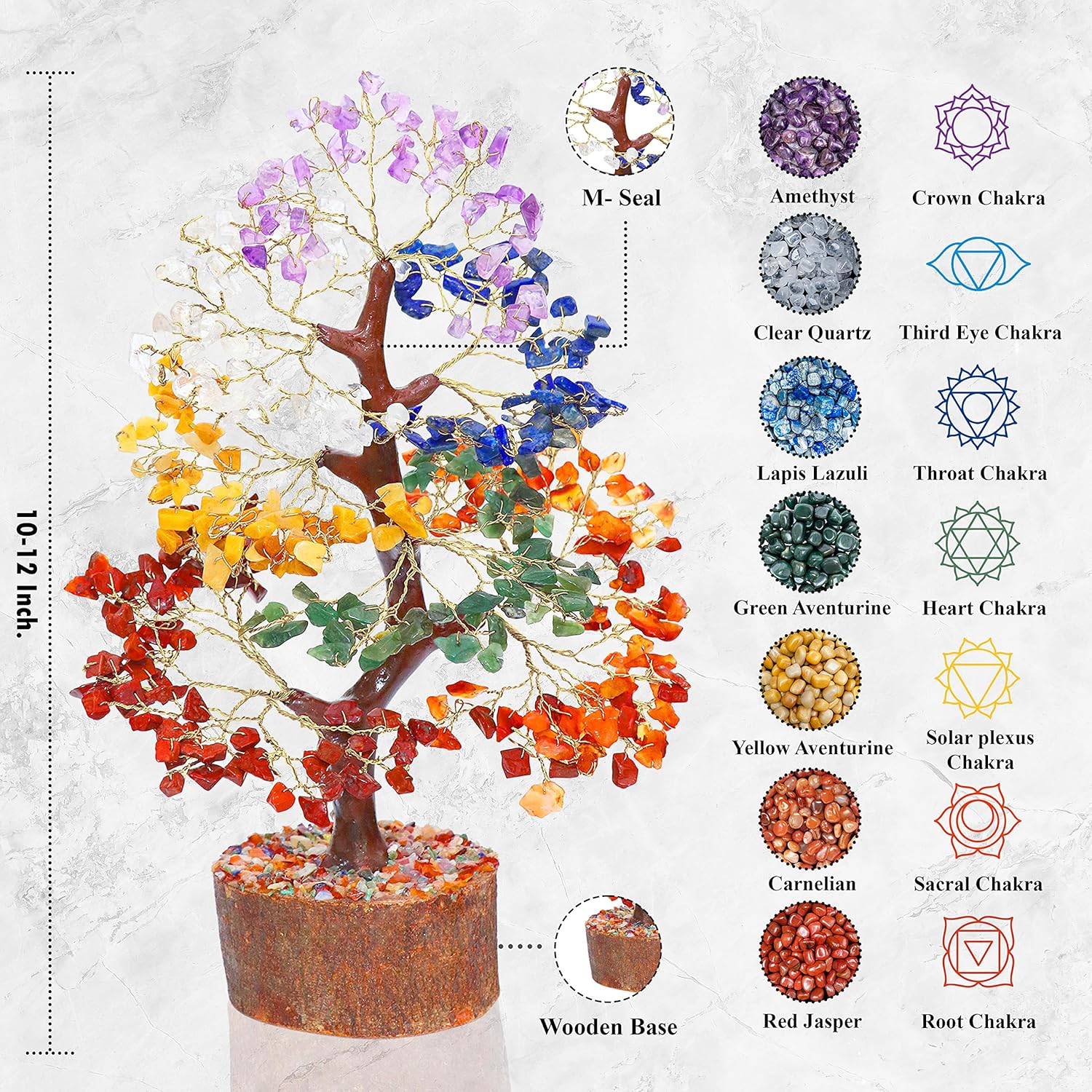 Chakra Harmony Gemstone Tree - High quality product image