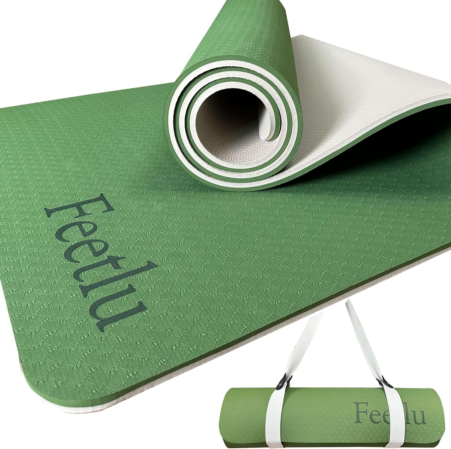 Yoga Mat with Strap for All Workouts