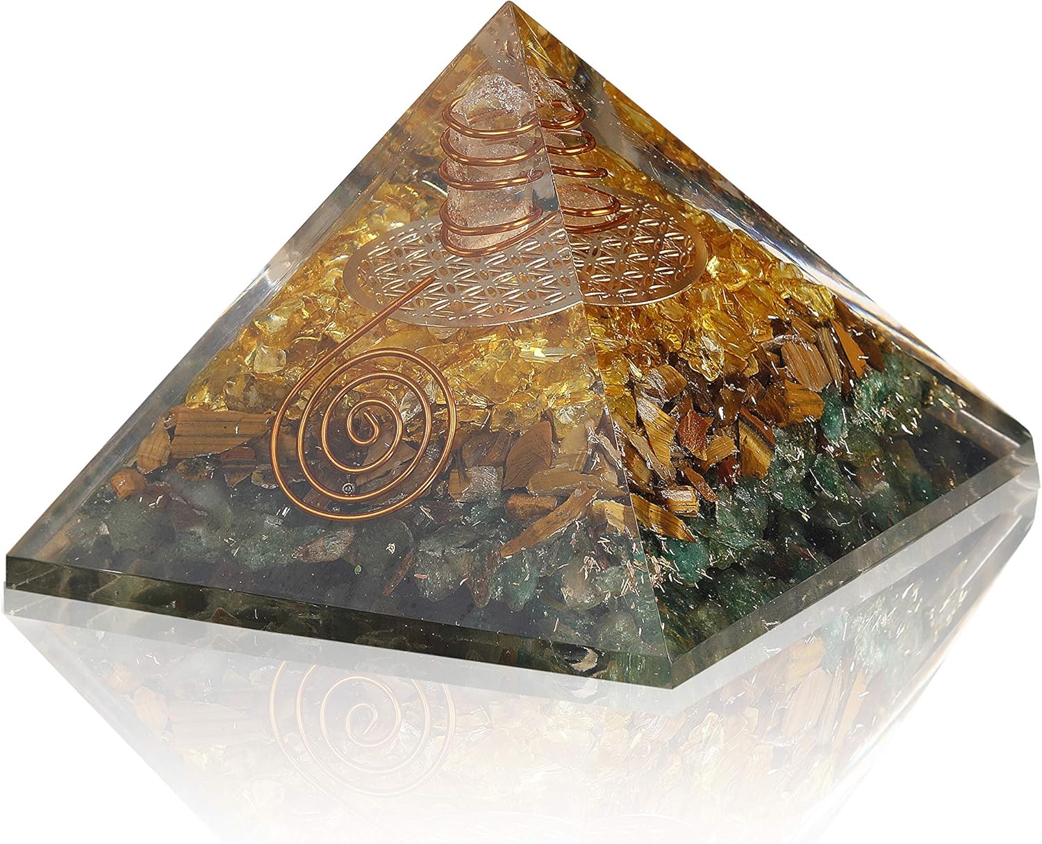 Abundance Energy Orgonite Pyramid - High quality product image