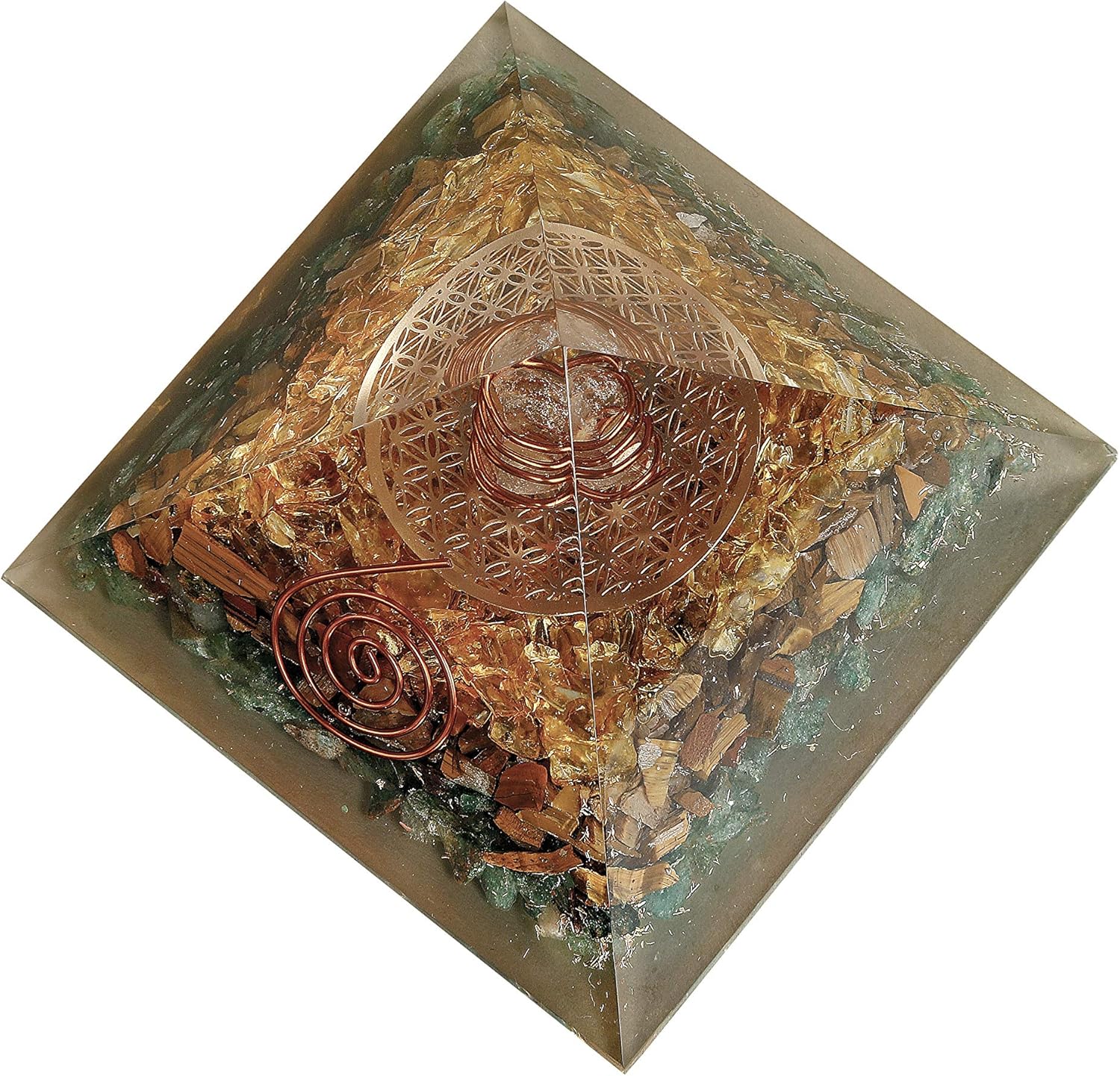 Abundance Energy Orgonite Pyramid - High quality product image