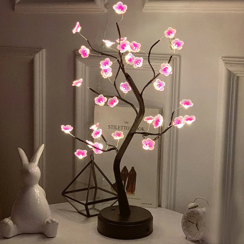 LED Rose Leaf Table Lamp