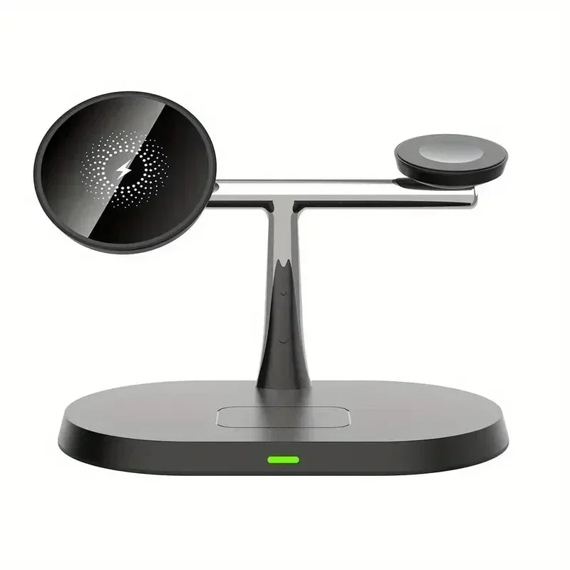 3 In 1 Magnetic Wireless Charger Stand For iPhone 16 15 14 13 Pro Apple Watch 9 8 Airprods 3 In 1 Macsafe Fast Charging Station