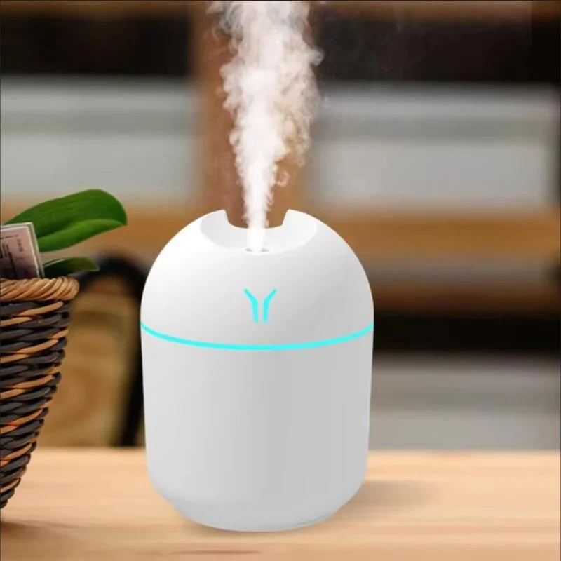 250ML USB Mini Air Humidifier Aroma Essential Oil Diffuser For Home Car Ultrasonic Mute Mist Maker Diffuser with LED Color Lamp - High quality product image