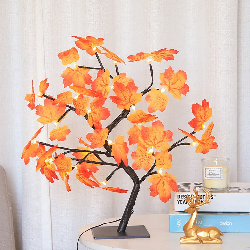 LED Rose Leaf Table Lamp