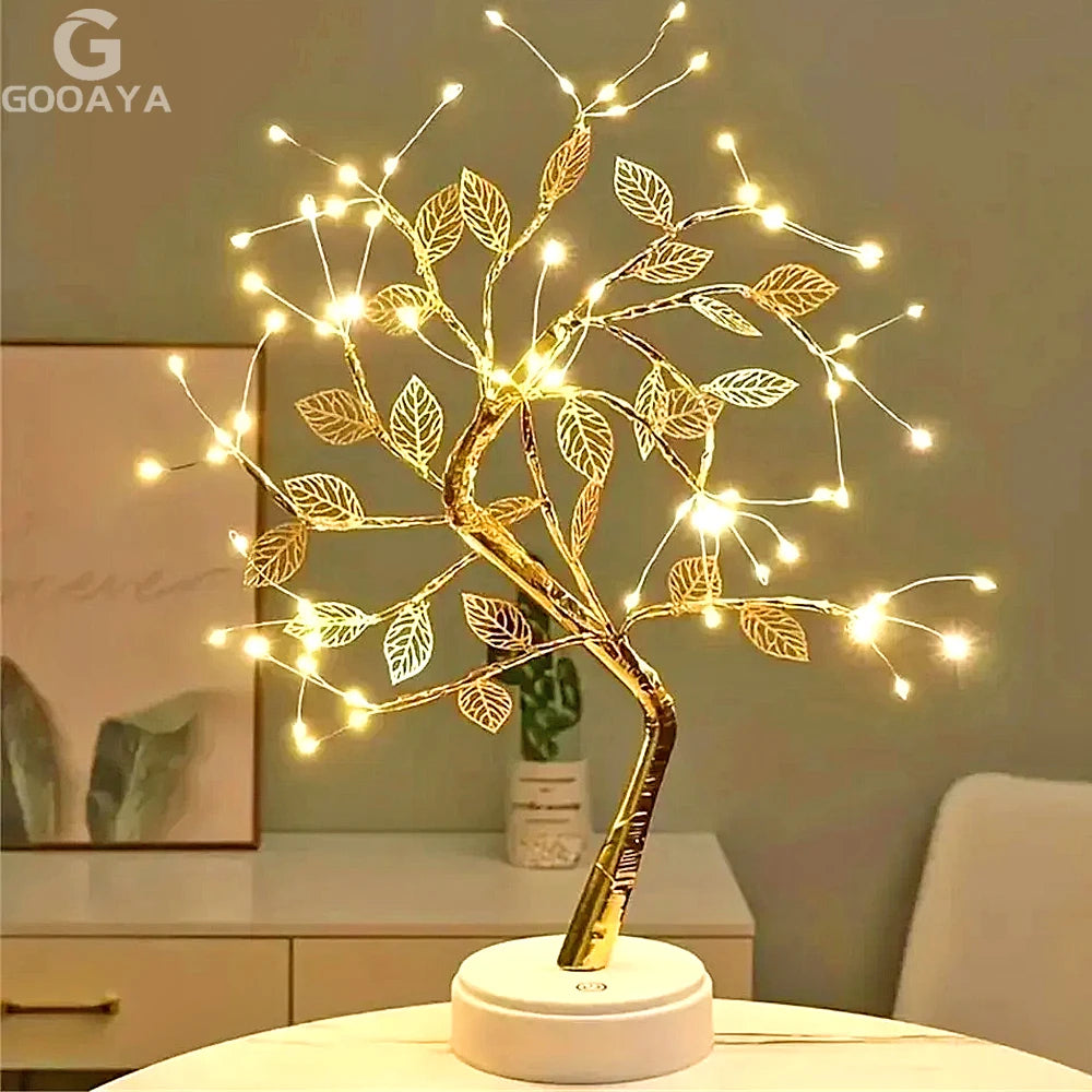 LED Rose Leaf Table Lamp