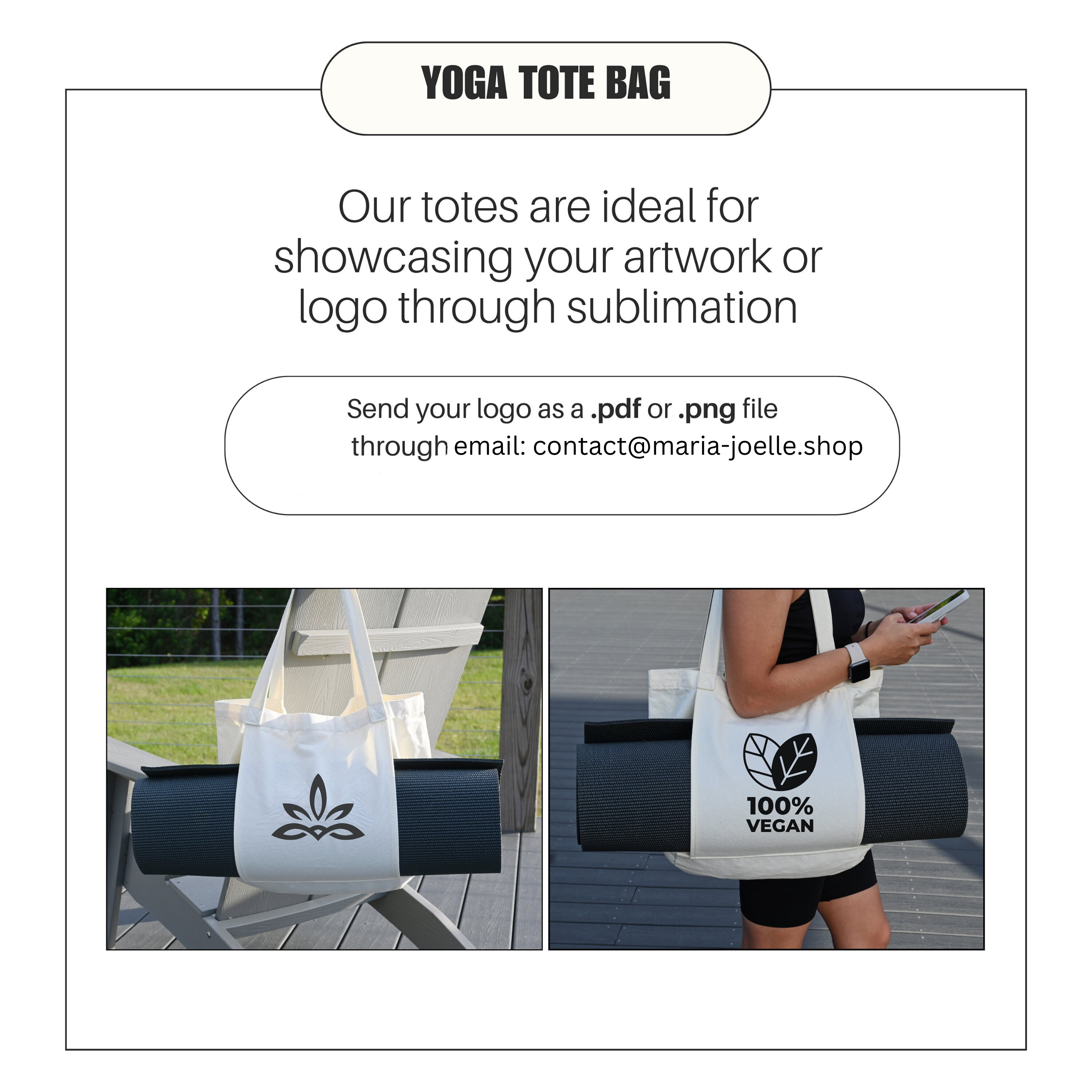 Personalized Eco-Friendly Yoga Mat Bag